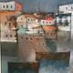 Oil painting on canvas of the sea by Lido Bettarini