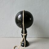 Bilboquet old lacquered black 18 cm