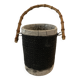 20th century enameled ceramic ice bucket