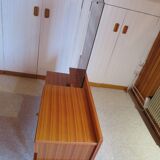 Console dressing table - hall furniture - drawer and mirror - 60s - vintage - modernist