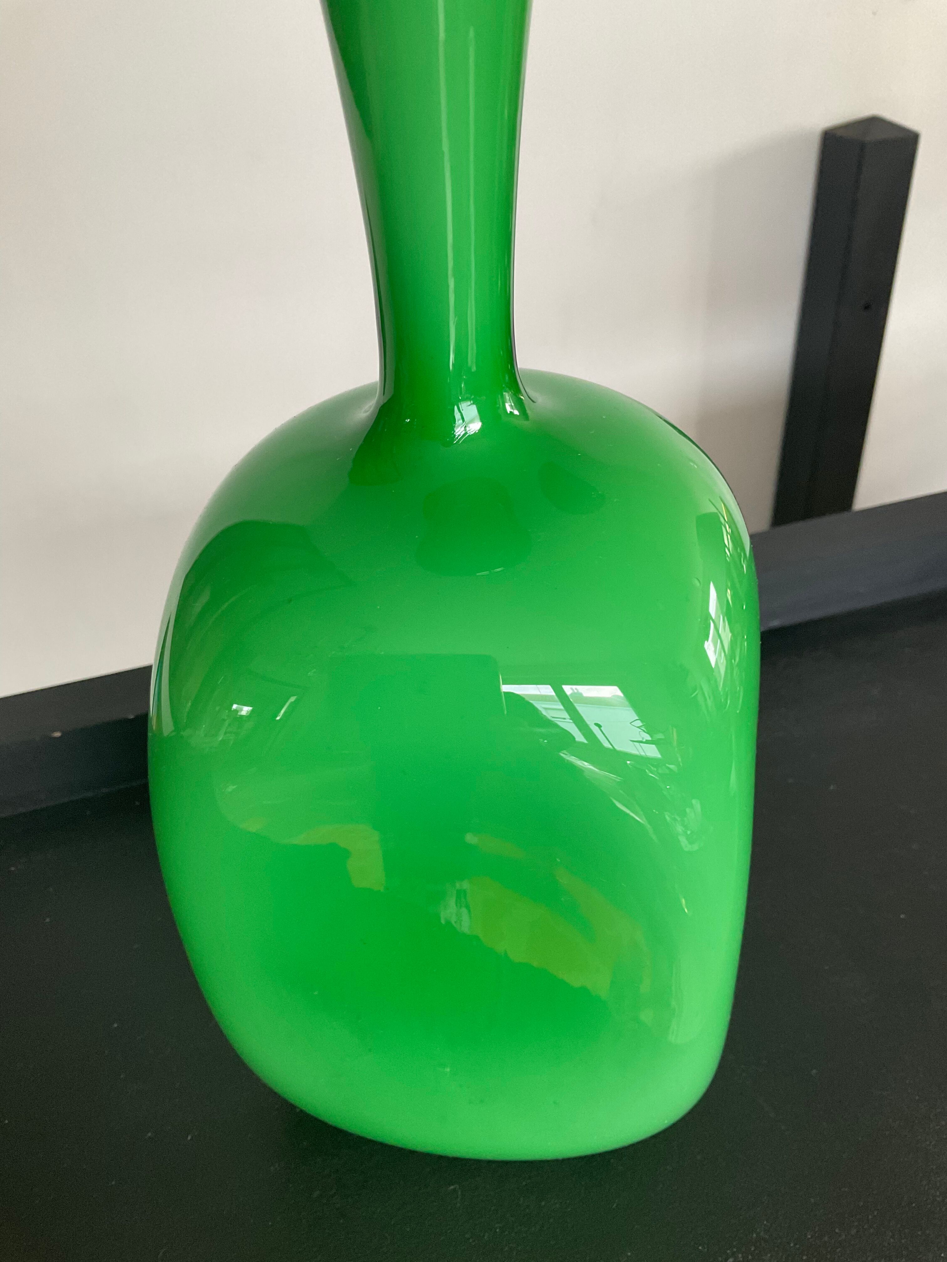 Vintage vase from the 50s in glass paste