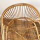 fauteuil en rotin vintage