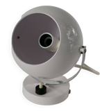 Eyeball space age white wall light from the 70s