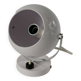 Eyeball space age white wall light from the 70s