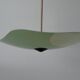 Art Deco pentagonal green glass ceiling light, 1940s, Germany