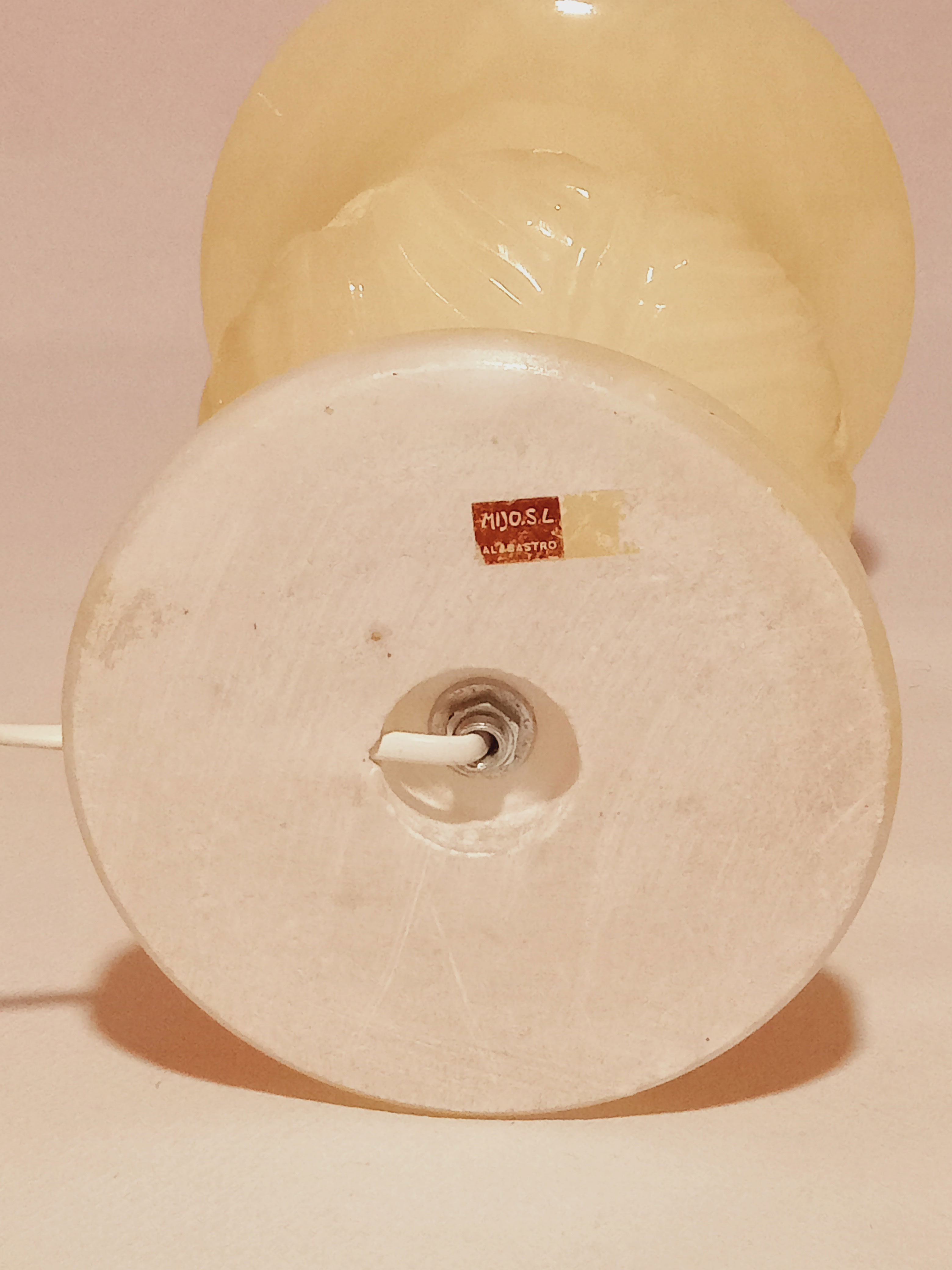 Alabaster table lamp