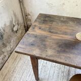 1950s oak farmhouse table with spindle legs