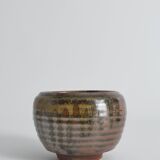 Midcentury-Modern Stoneware Bowl Dripping Motif in the Style of Margaret Rey