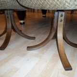 Set de 3 Fauteuils Design, années 1970