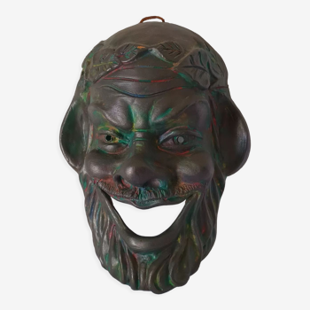 Masque en terre cuite Socrates vintage