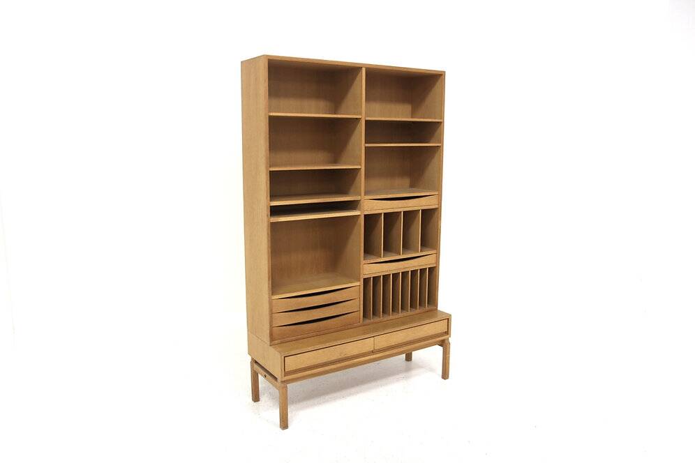 Scandinavian oak bookcase "MTP", Marian Grabinski, IKEA, Sweden, 1960