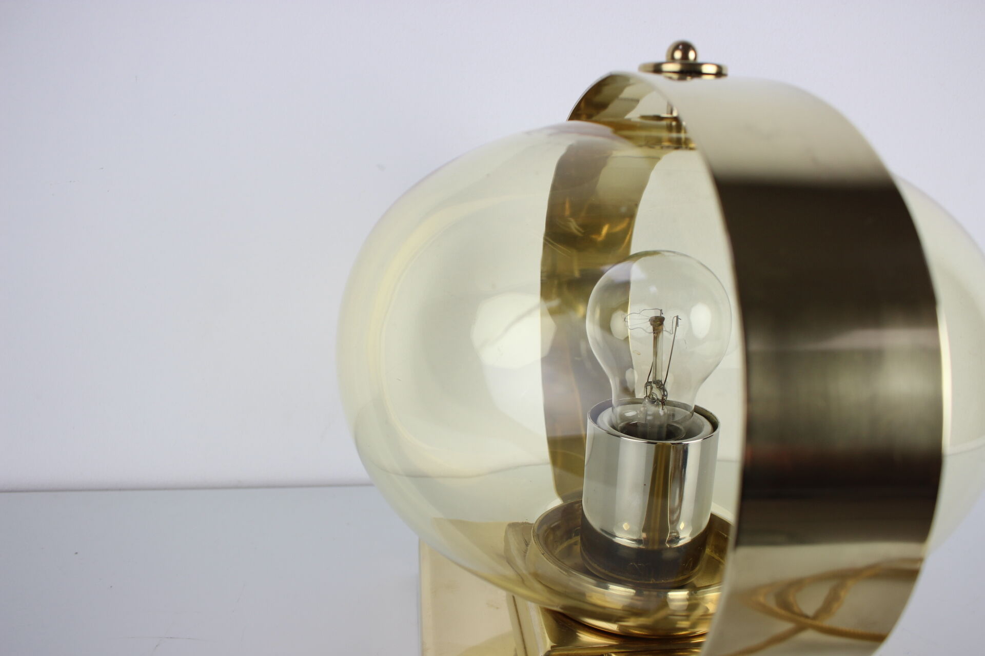 Preciosa Gold Wall Lamp or Table Lamp / Kamenický Šenov, 1970s