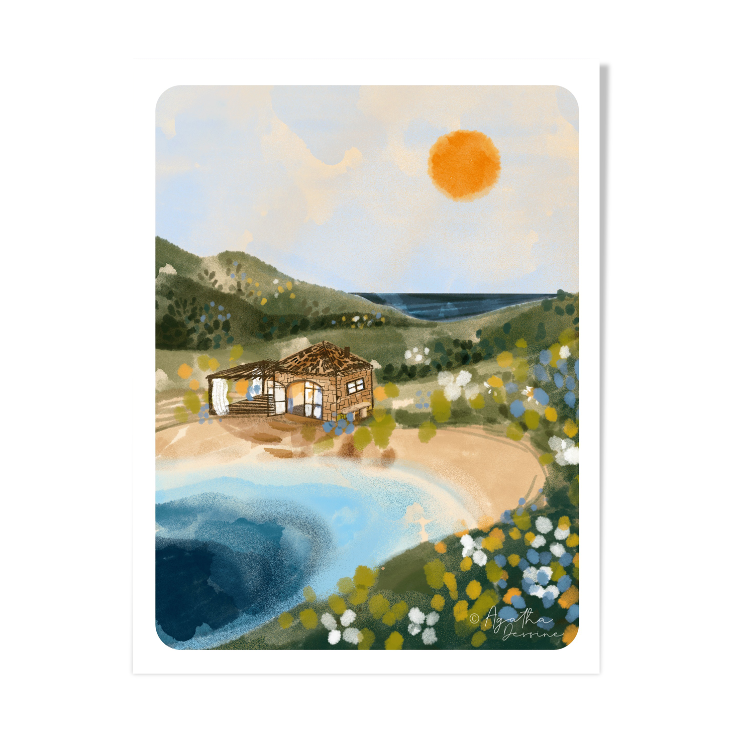 Illustration "Refuge 02" A4