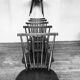 Series of 6 chairs bistro Baumann Model Menuet from the 1960s