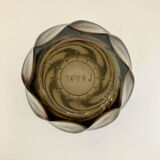 Smoked black spiral vase raise 70s