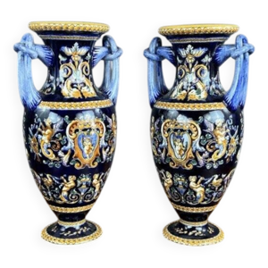 Paire de vases en céramique