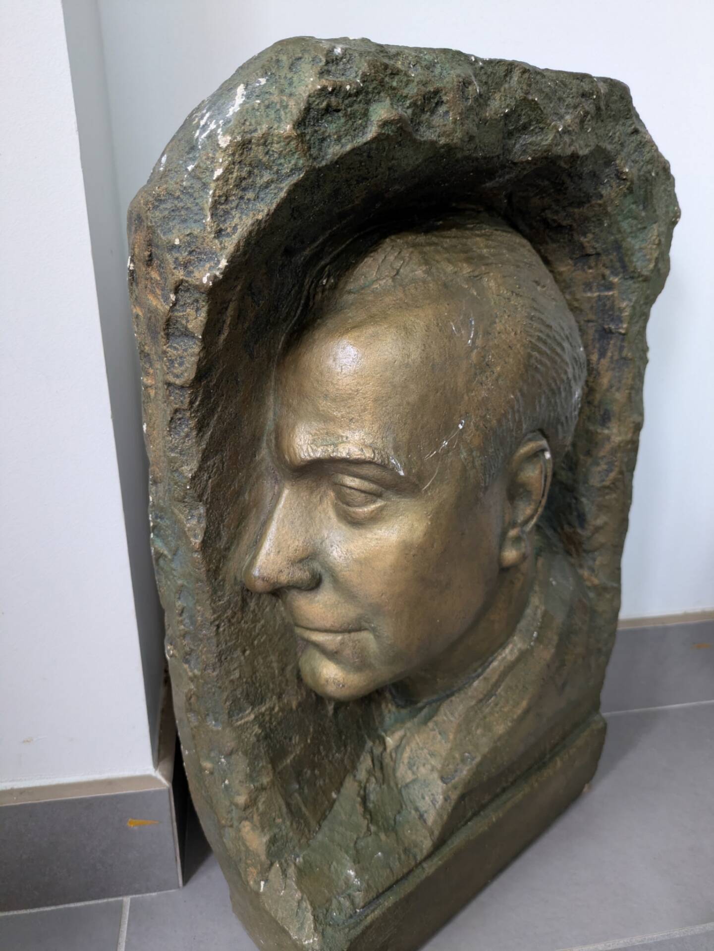 Moulage en plâtre - Portrait d'homme