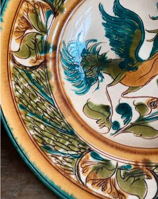 Magnificent Large Decorative Hungarian Plate (Szabó Kinga, Budapest)