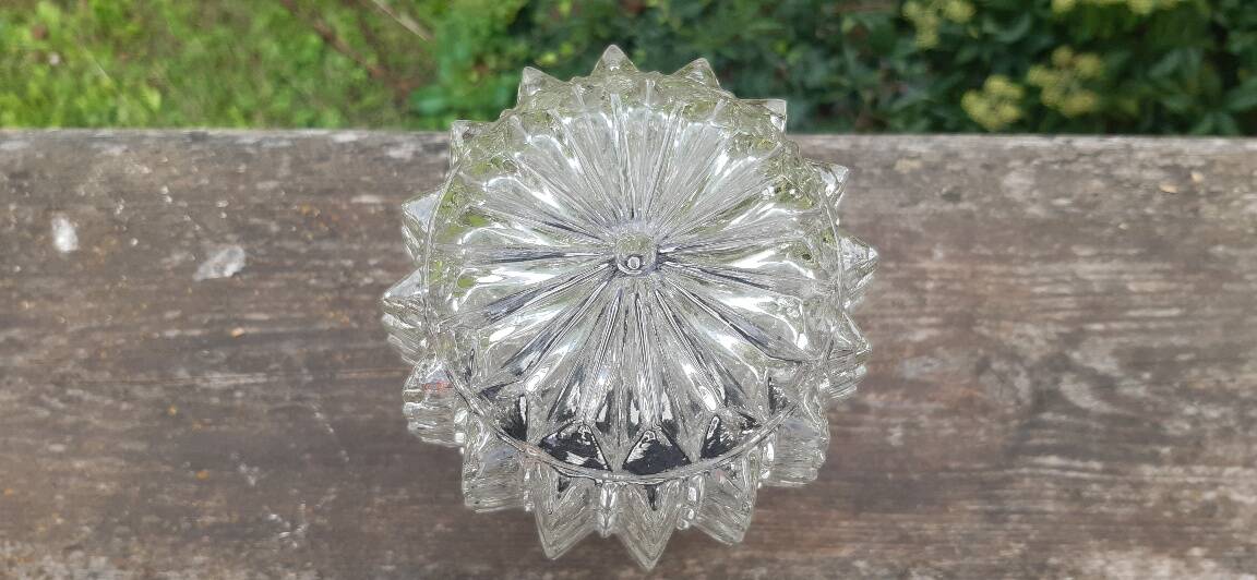 Set of 2 chiseled glass wall lights by RZB Leuchten