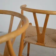 Pair of CH24 Wishbone chairs by Hans J. Wegner, Denmark, 1970s