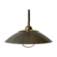 Suspended lamp in chrome and gold metal by TZ, 1970s, Germany.