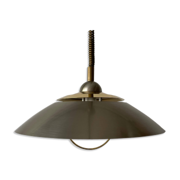 Suspension en métal chromé et doré par TZ, années 1970, Allemagne