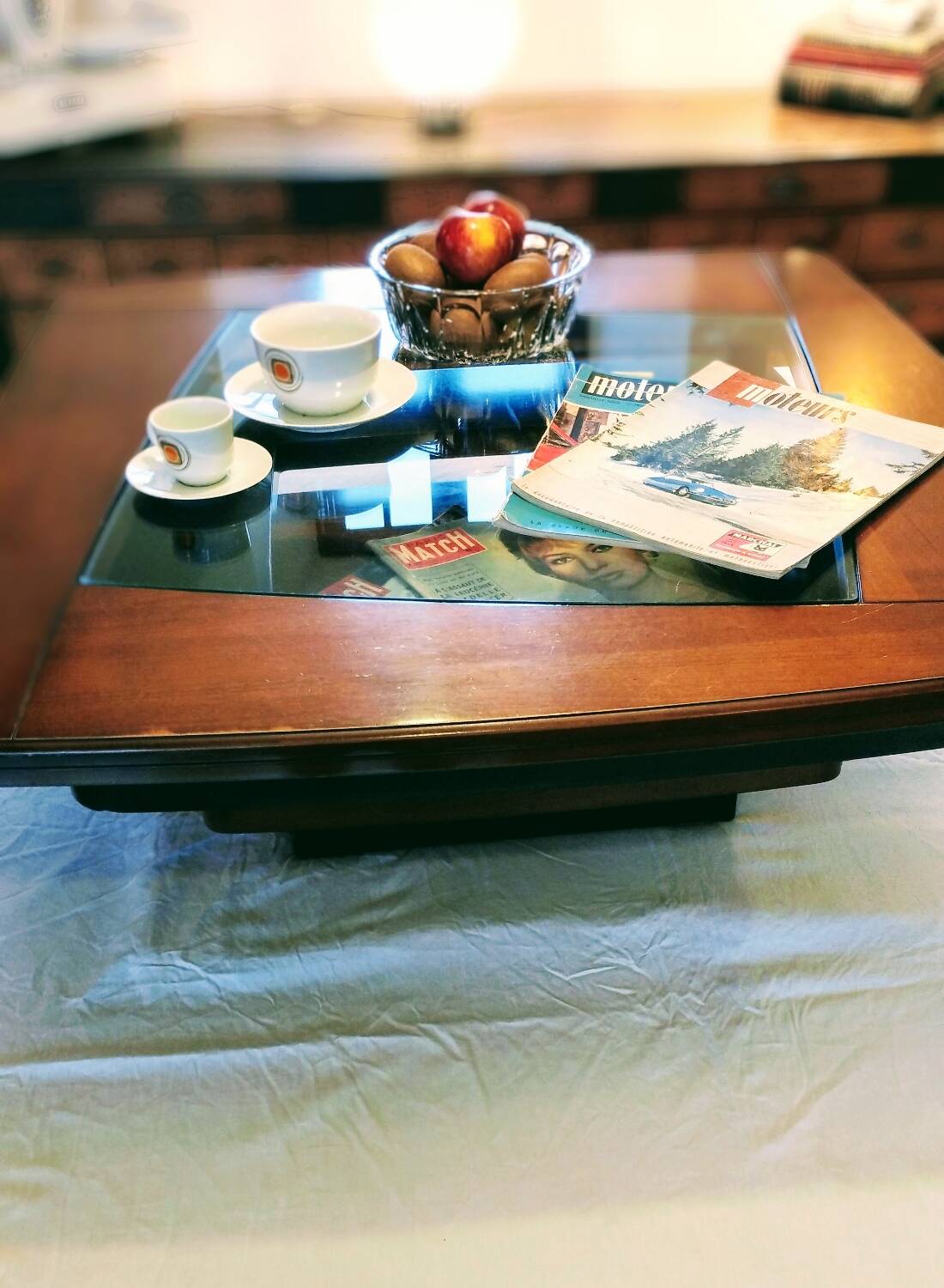 "The Twist" square coffee table