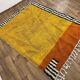 Traditional coloured Beni Ourain Berber rug, size 140 x 260 cm.
