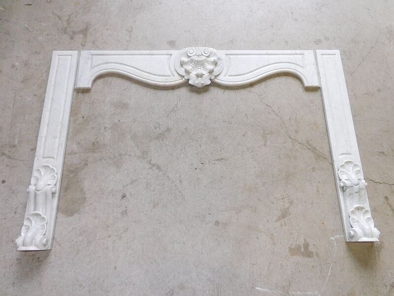 Carrara marble pathee façade element