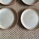 Series of 8 stoneware dessert plates