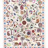 Textile suzani hand embroidered 260 x 230 cm