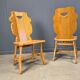 Chaises de salle à manger rustiques, années 1960