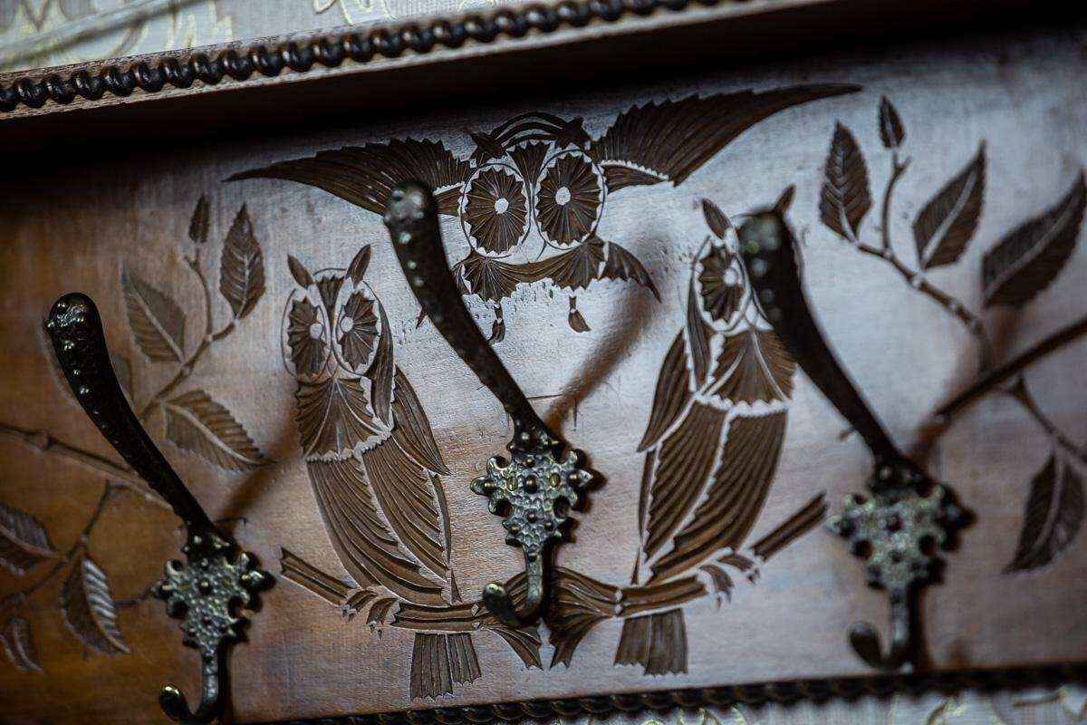 Wooden Coat Rack, 1940s