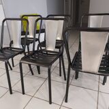Suite de 6 chaises Tolix modèle T4 par Xavier Pauchard 1950