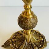 Lamp in brass solid and fabric