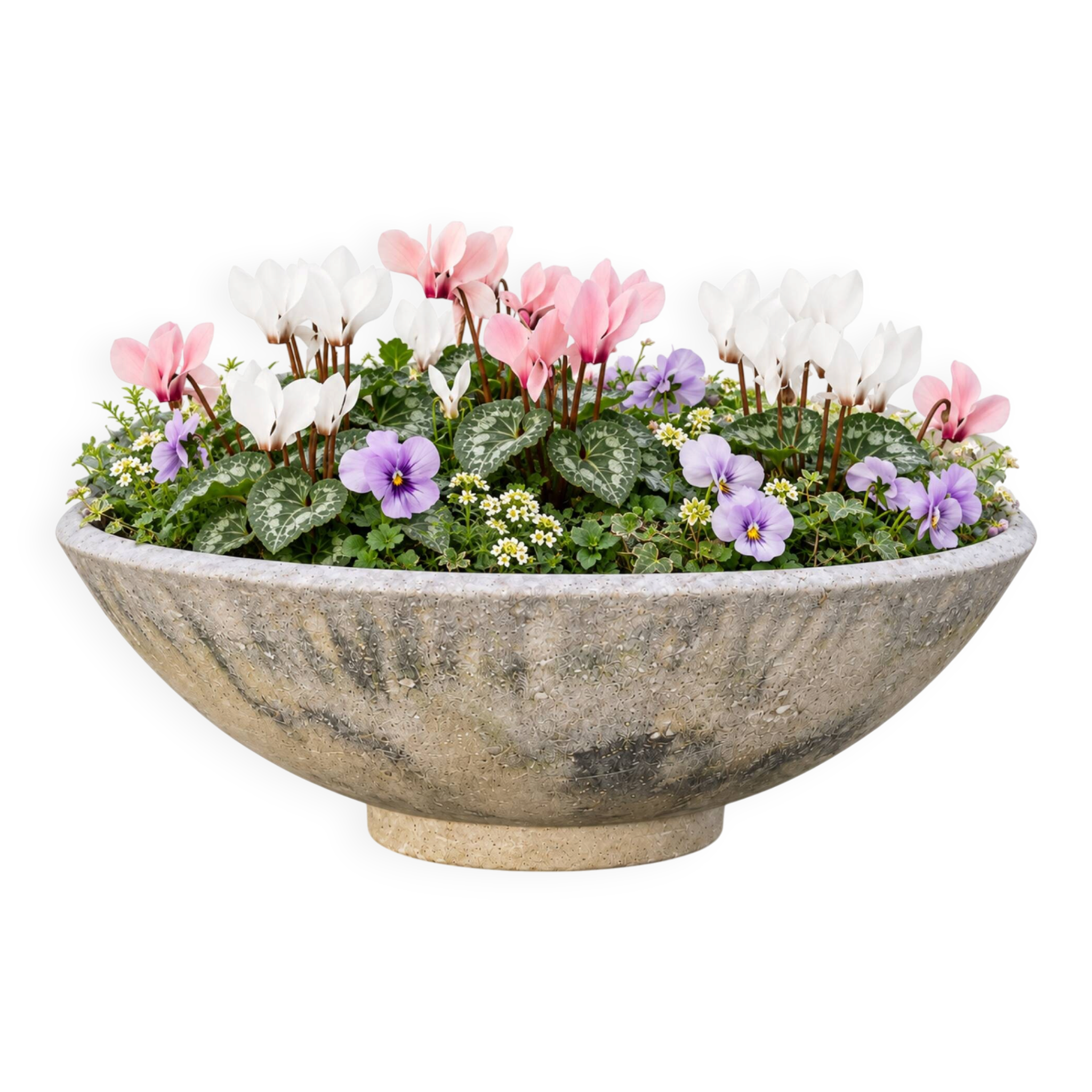 Jardinière ancienne en ciment