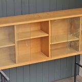 60's glass wall shelf