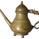Verseuse, jug or ethnic teapot, antique, in bronze, India, 32x25cm