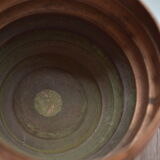 Old copper pot cover