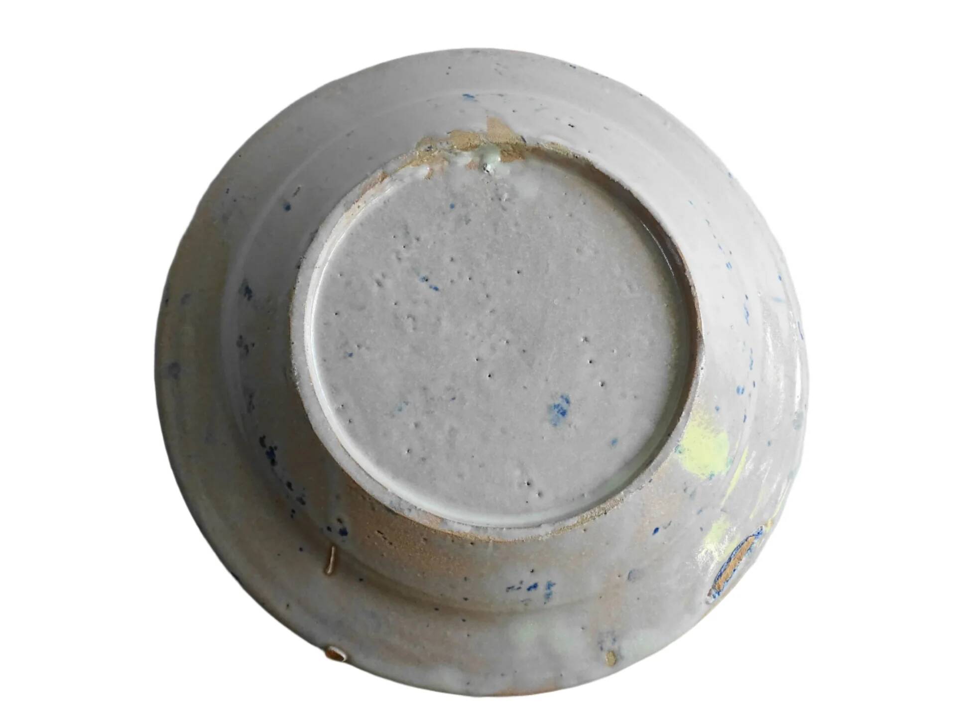 Bol Fajalauza espagnol bleu antique à grenade