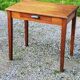 Oak writing table with spindle legs, early 20th century