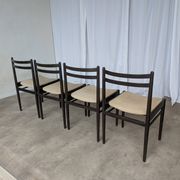 Set of 4 Stol Kamnik Dining Chair: Vintage Scandinavian Beech Wood, Yugosla