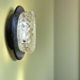 Glass flush mount ceiling or wall lamp
