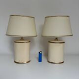 2 ceramic table lamps 1980