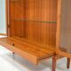 Danish solid teak display cabinet 1960s Scandinavian vintage