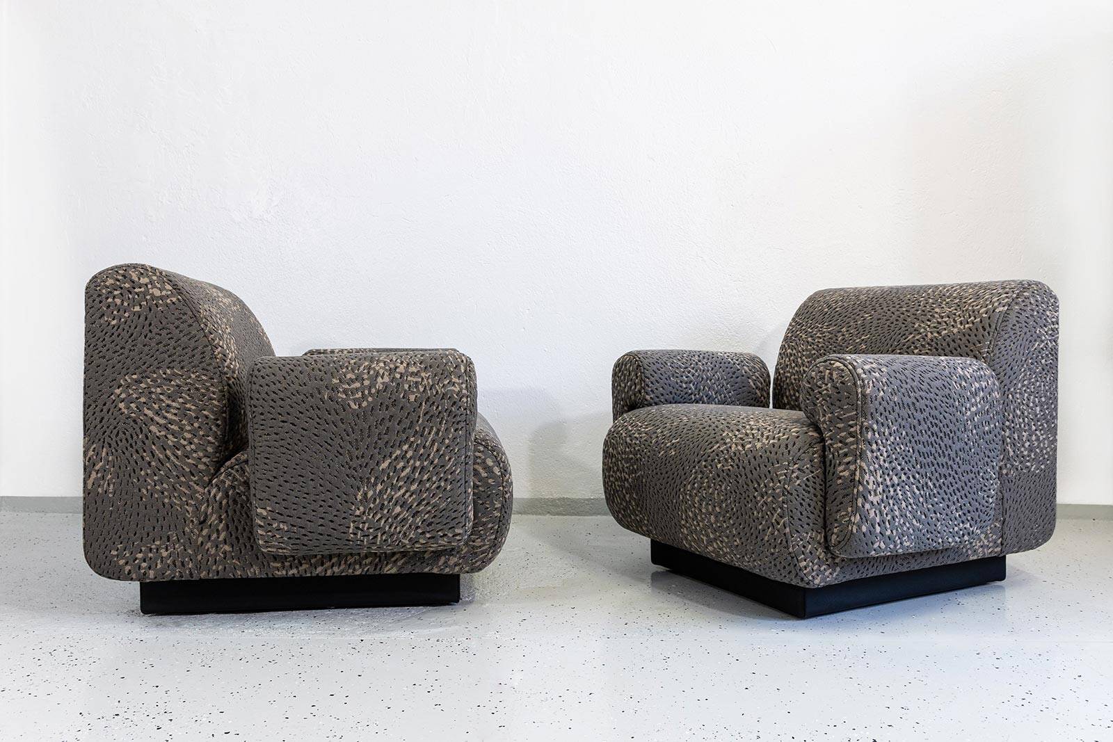 Modular lounge chairs/sofa by Eberhard Geißler, Oelsa, Germany, 1970s