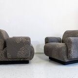 Modular lounge chairs/sofa by Eberhard Geißler, Oelsa, Germany, 1970s