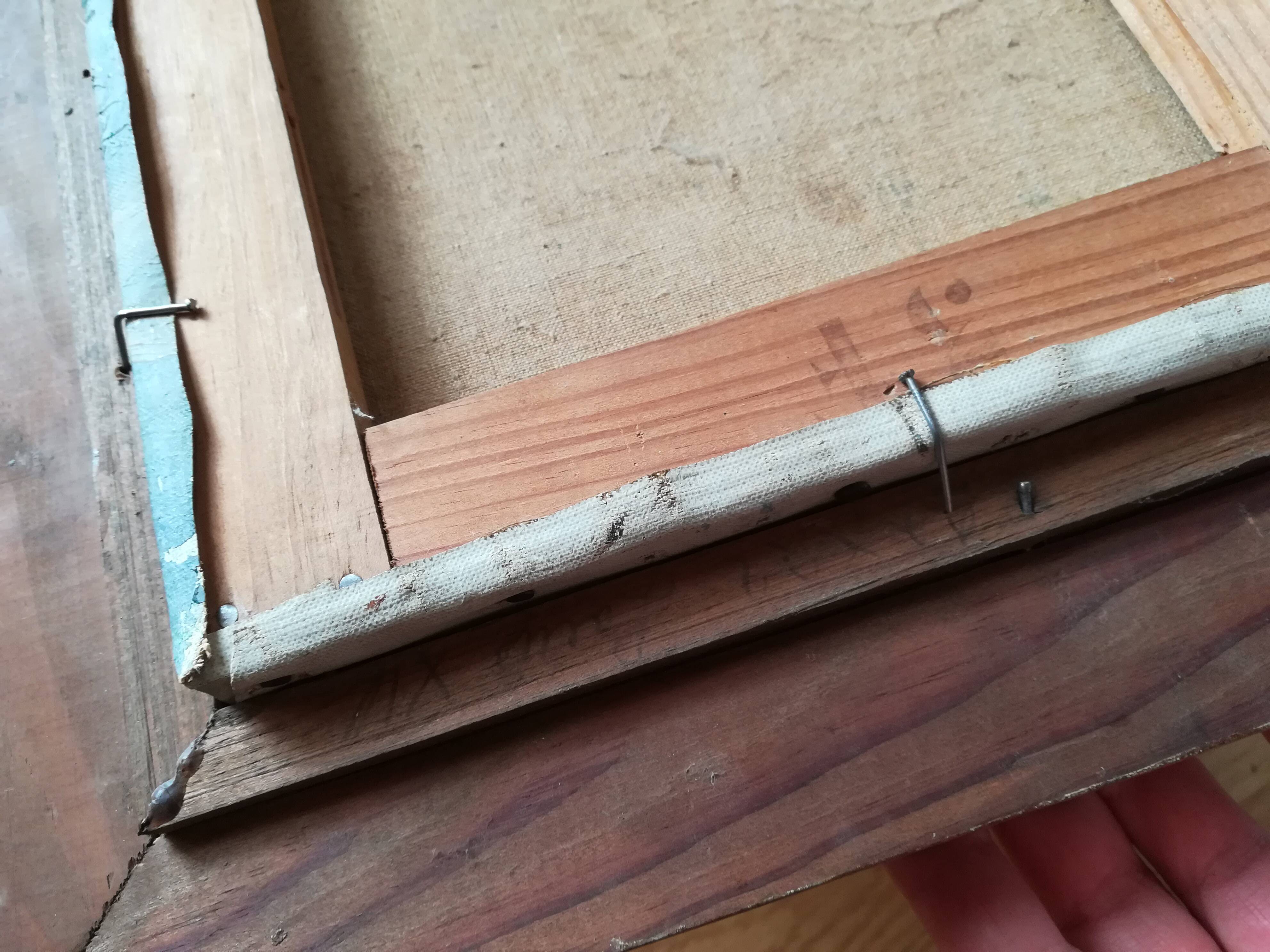 Oil on canvas landscape church of RU Rinaldi 20th century