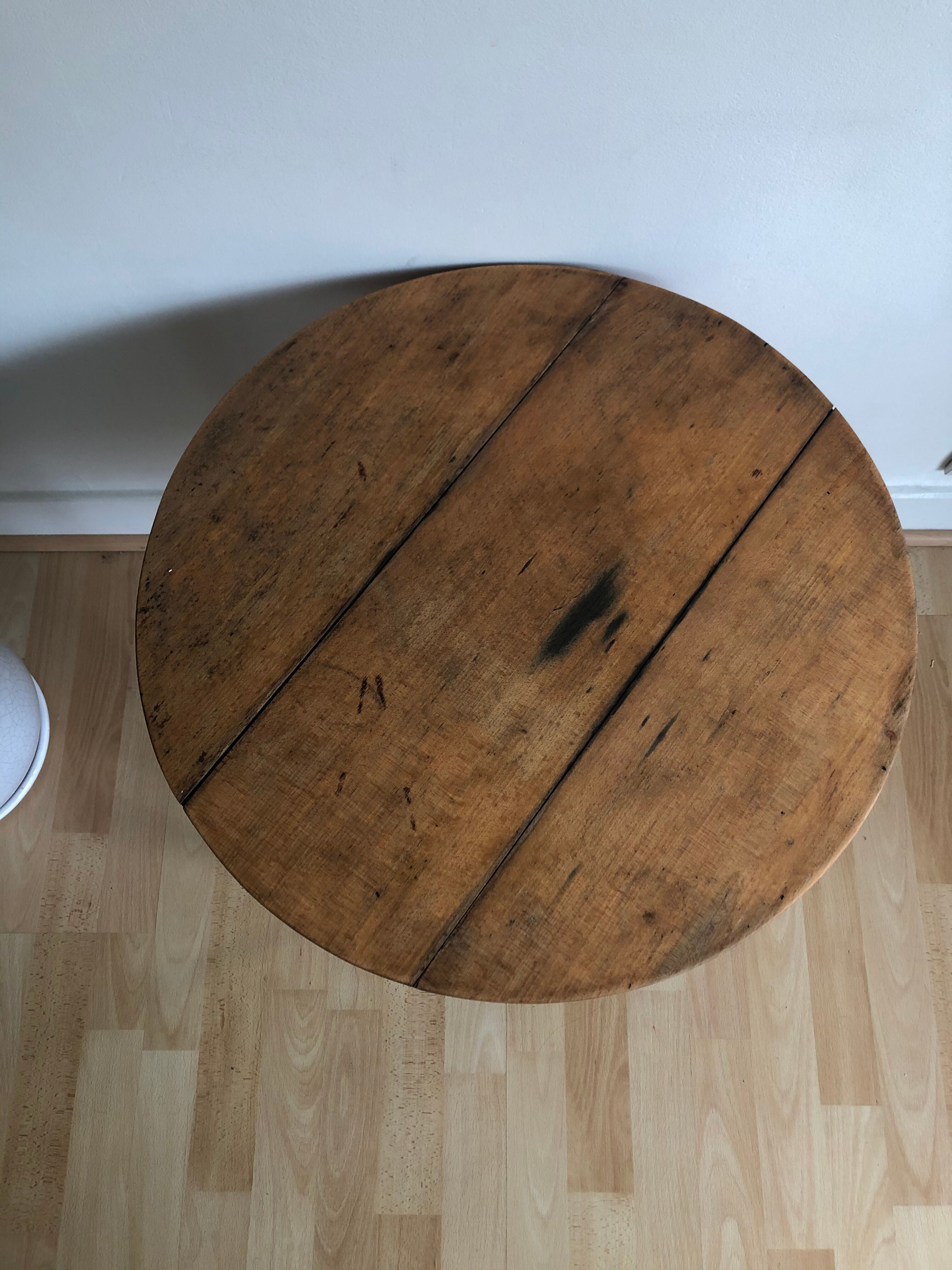 table d'appoint ronde en bois