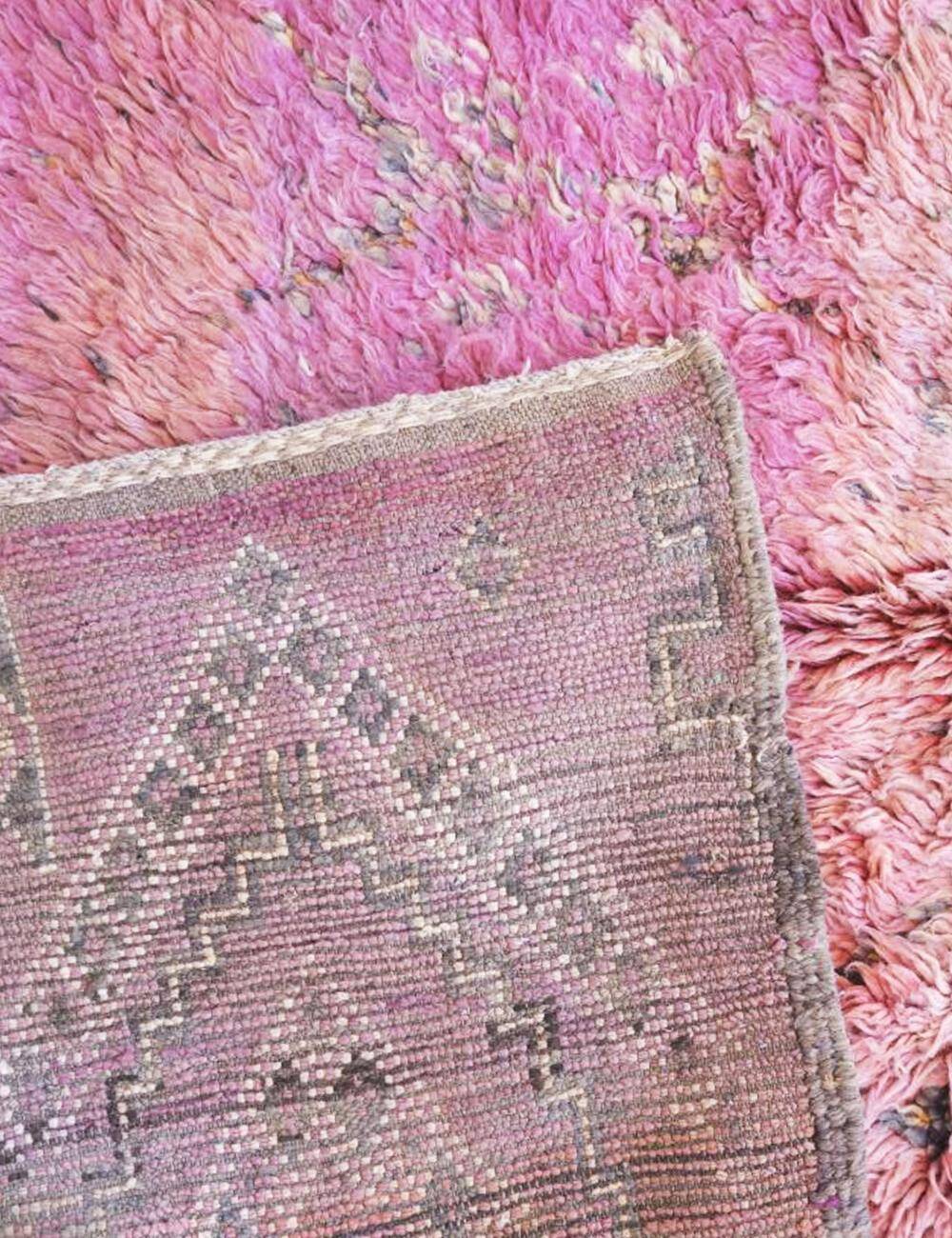 Tapis Vintage Rose Pêche - 295 x 185 cm